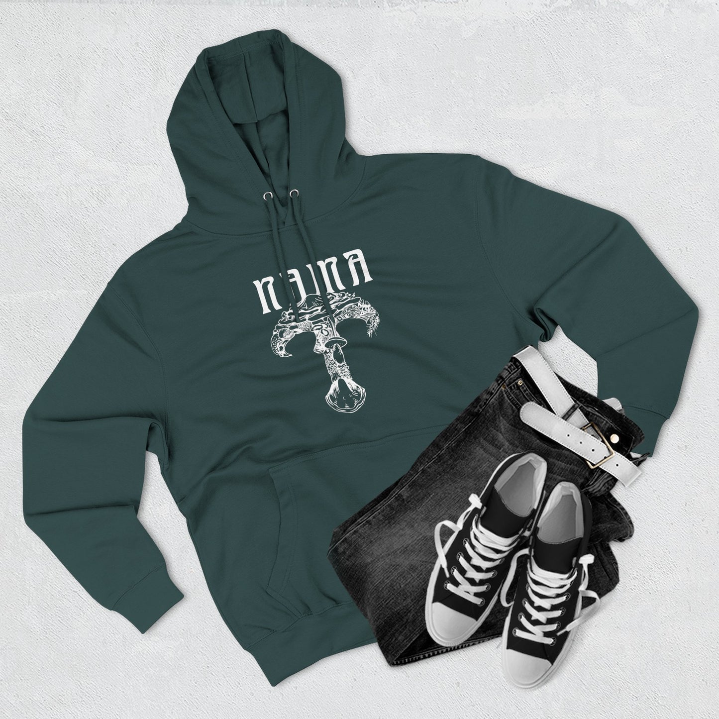 NAMA White Logo Unisex Hoodie