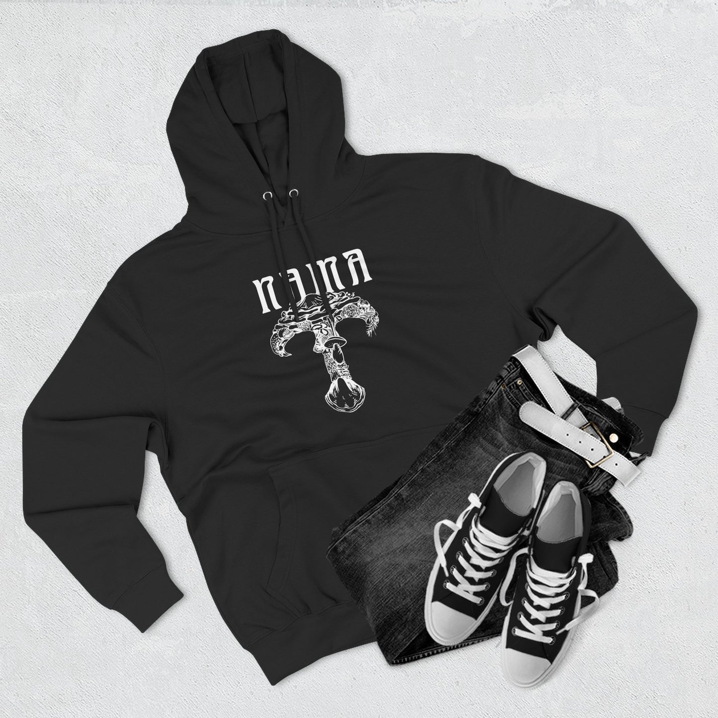 NAMA White Logo Unisex Hoodie