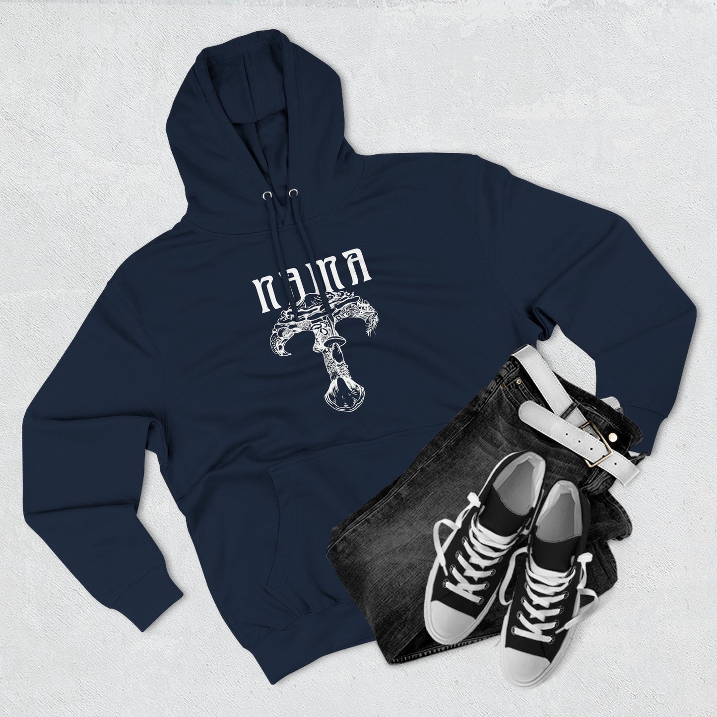 NAMA White Logo Unisex Hoodie