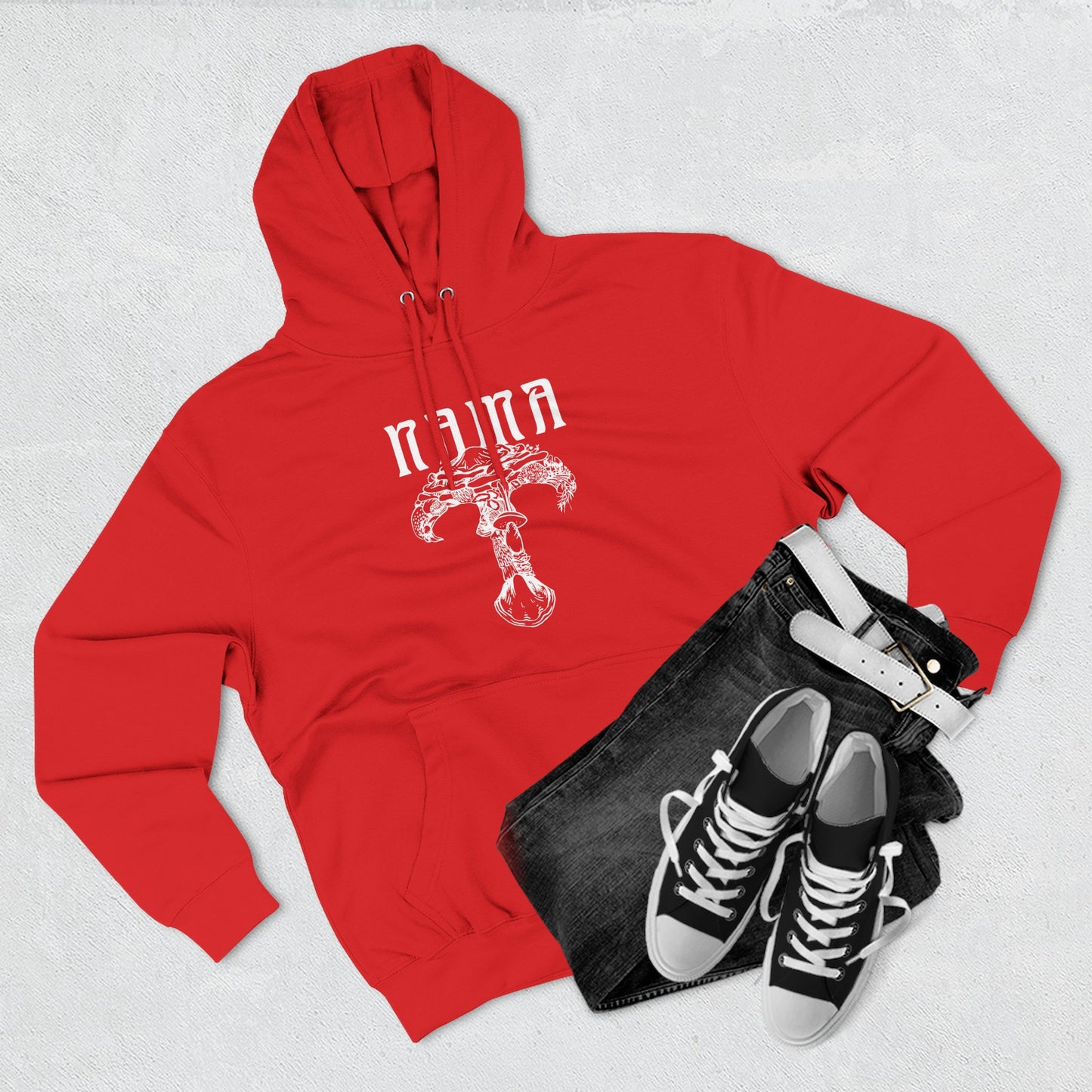 NAMA White Logo Unisex Hoodie