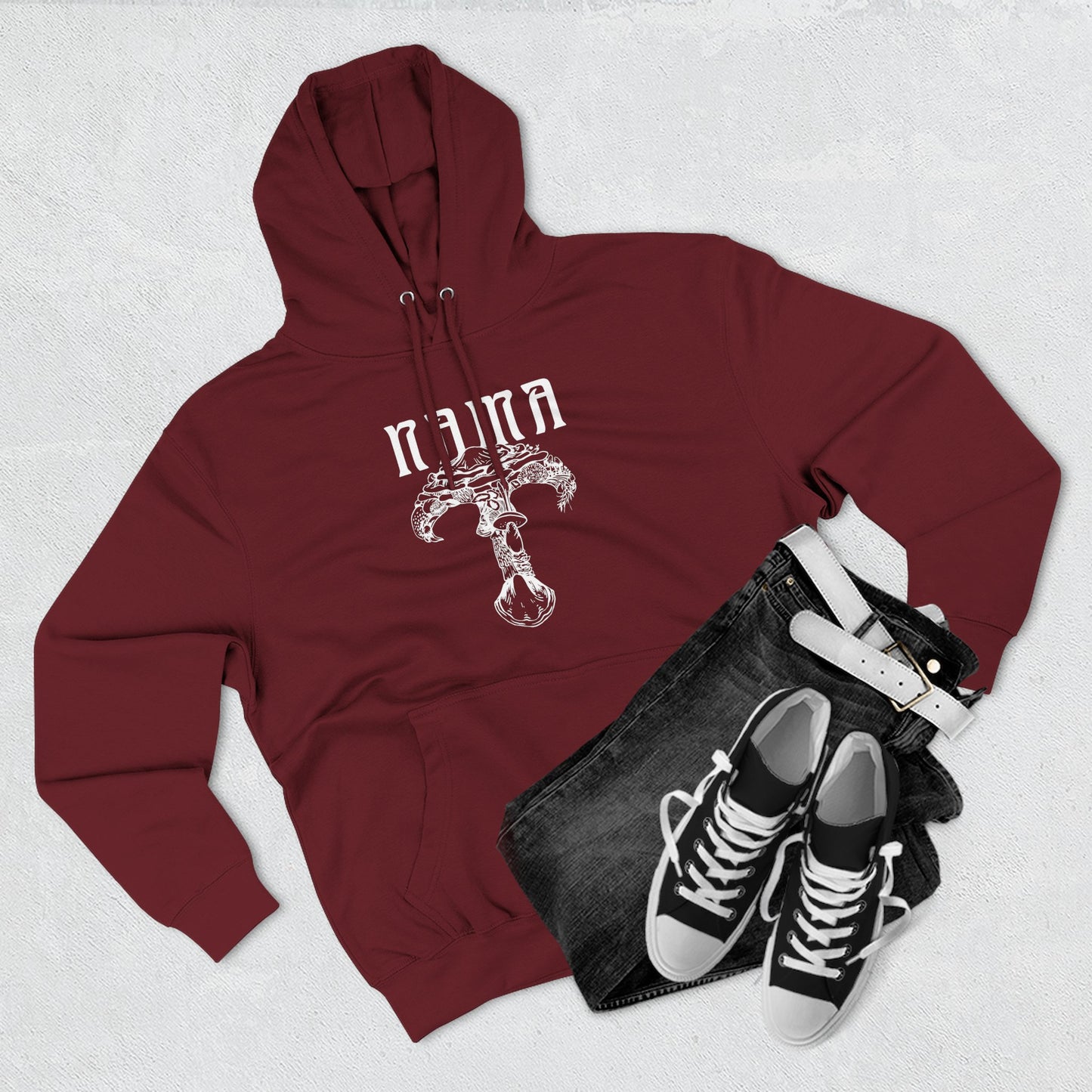 NAMA White Logo Unisex Hoodie