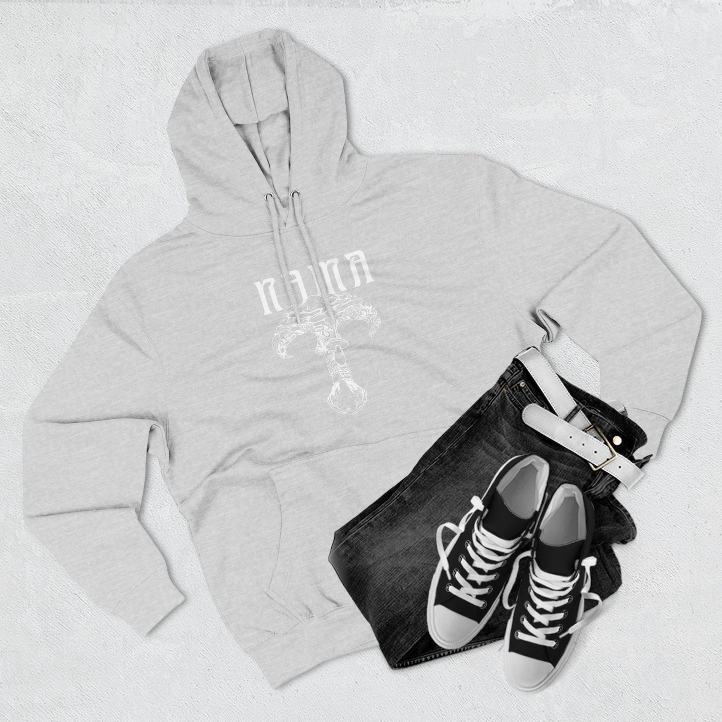 NAMA White Logo Unisex Hoodie