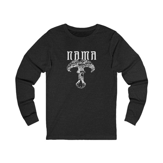 NAMA White Logo Unisex Long Sleeve Tee