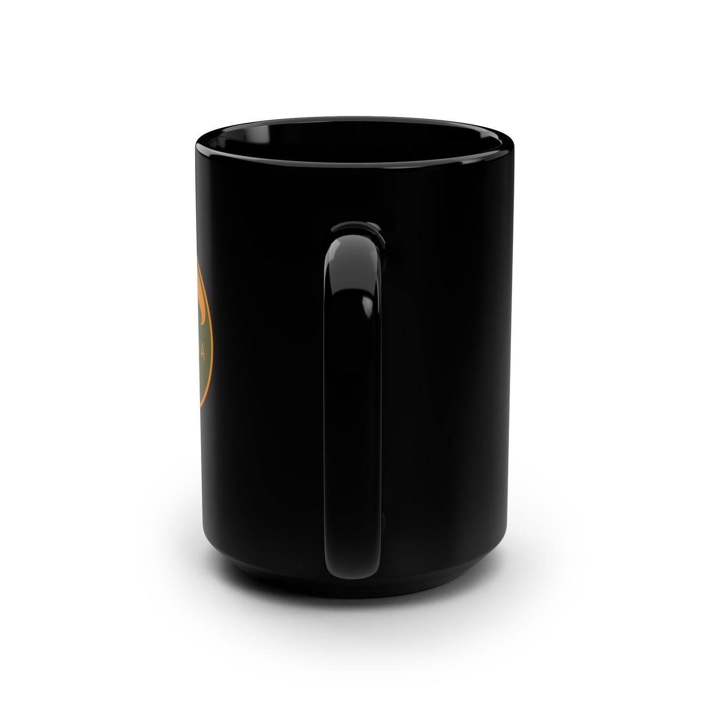 Black Mug with Nama Color Logo, 15oz